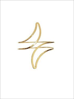 Gold Plated Sun Moon Crescent Cuff Bracelet Adjustable Alloy Armlet Jewelry for